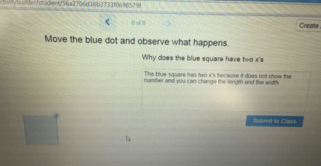 Algebra tile response